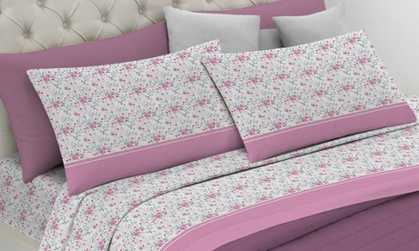 Completo letto Renata, in cotone, disponibile in 2 dimensioni e 4 colori
