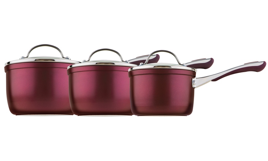 Image 3: Prestige Prism Saucepan Set