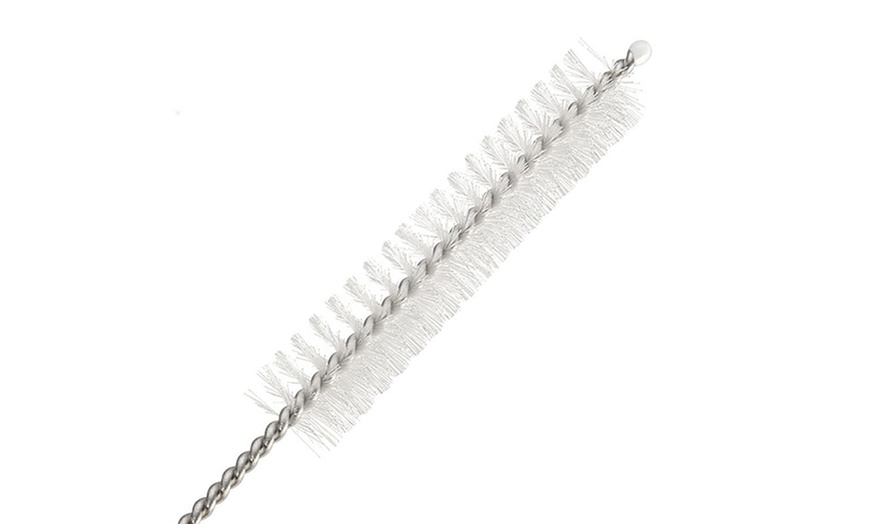 Image 13: 8-Piece Stainless Steel Straw Set