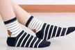 1, 5 of 10 paar gestreepte sokken met hondenprint voor maat 35 tot 40-41 - Image 4