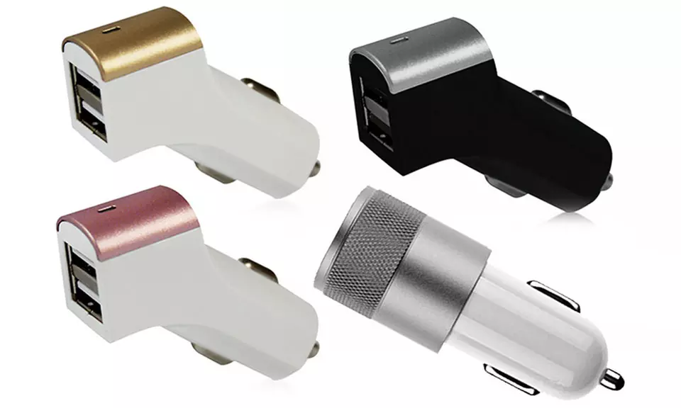 One, Two or Three FX Powabud Twin USB Socket 2.1A Car Chargers - Primary Image