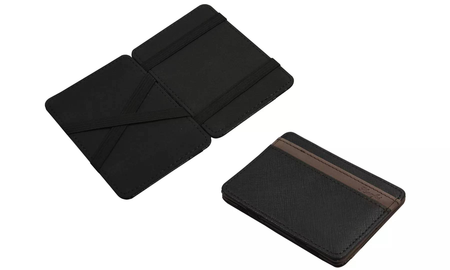 Magischer Kartenhalter in Braun oder Schwarz - Second Medium