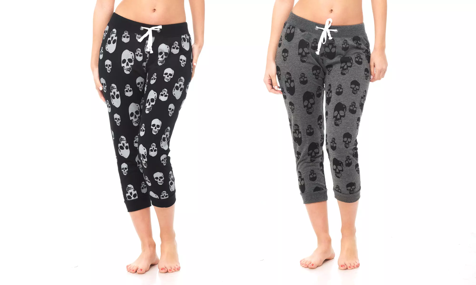 Coco Limon Women's Skull Print Joggers (2-Pack) - Second Medium