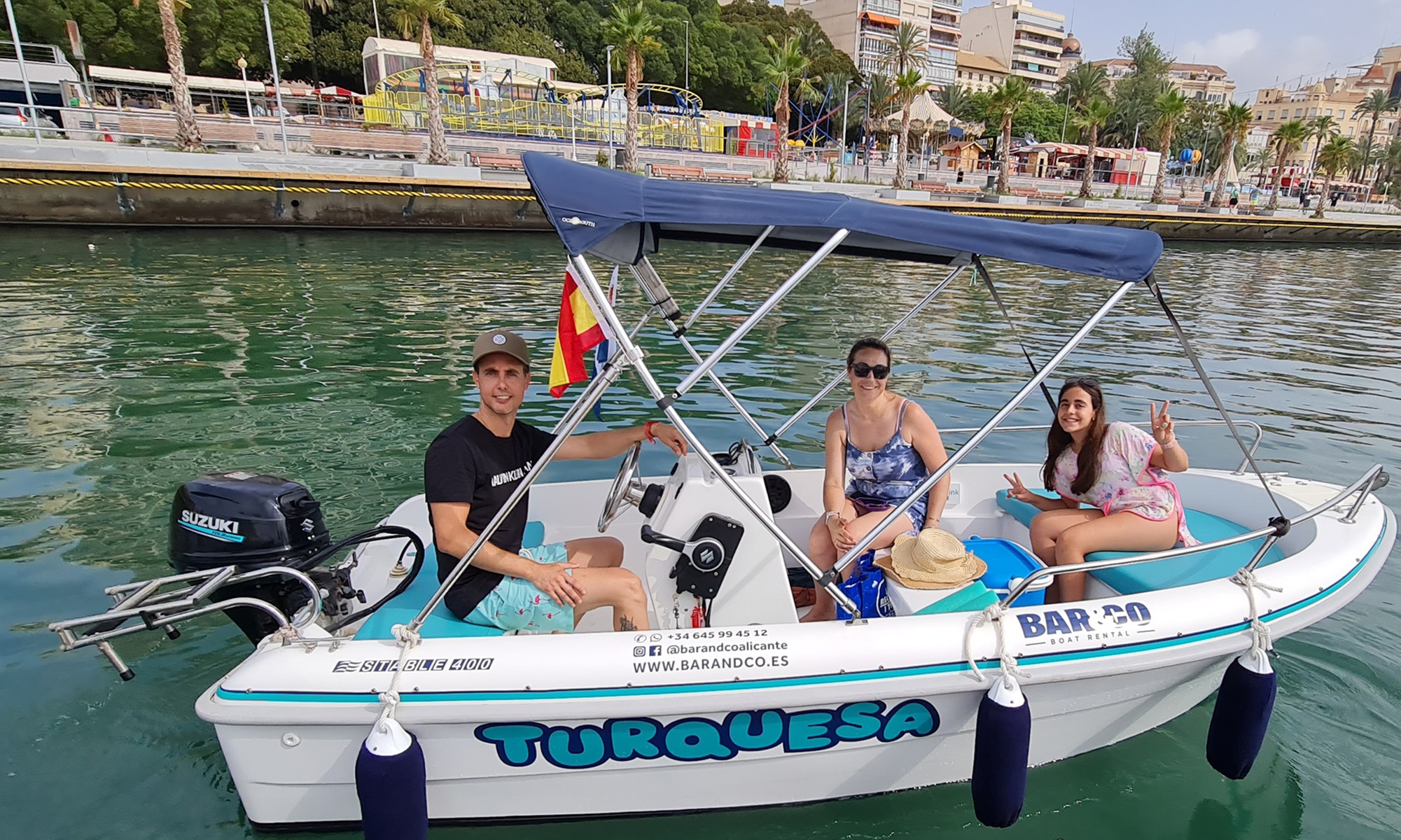 Alquiler de embarcación sin titulación de hasta 9 horas