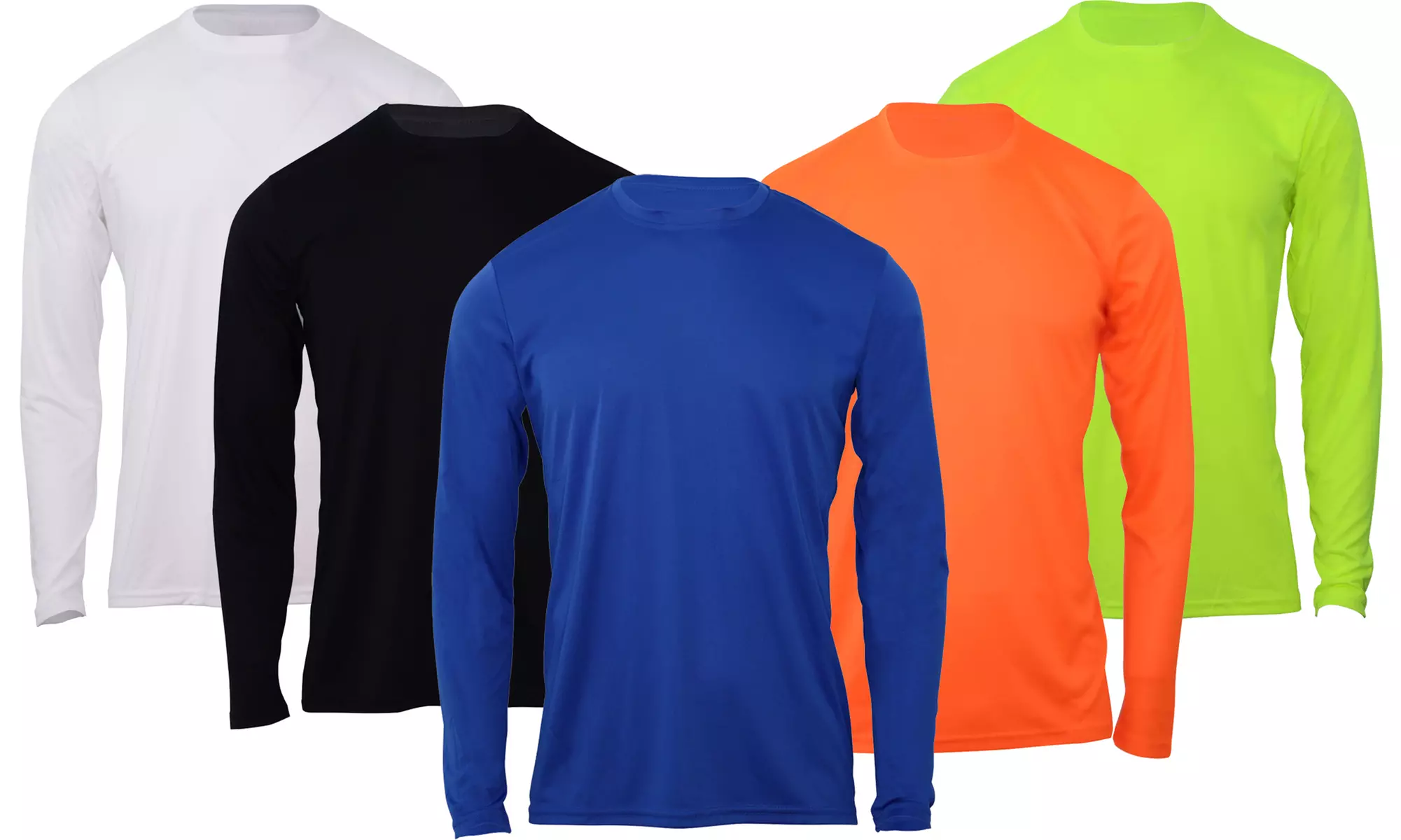 LeeHanTon Men's Long-Sleeve Layering Crew Active Top (S-5XL) - Primary Image