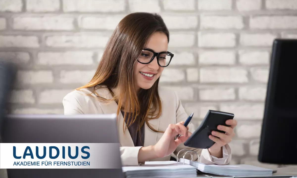 Kompletter Onlinekurs Buchführung und Bilanz, opt. mit Fernlehrer und Prüfung bei Laudius (bis zu 85% sparen*) - Primary Image