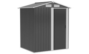 Outsunny Garden Metal Storage Shed with Sliding Door