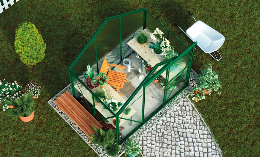 Image 3: Garden Grow Aluminium Frame Greenhouse