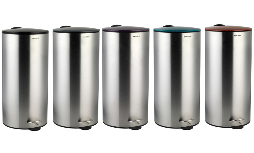 Image 1: 30-Litre Stainless Steel Bin