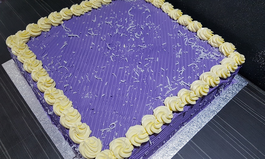 Image 1: Small Round Ube Cake