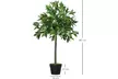 Set of Two Outsunny Bay Laurel Topiary Tree Artificial Plants with Pot - Image 3