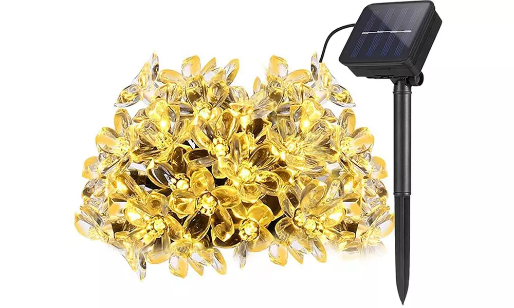 1 o 2 stringhe di luci LED ad energia solare