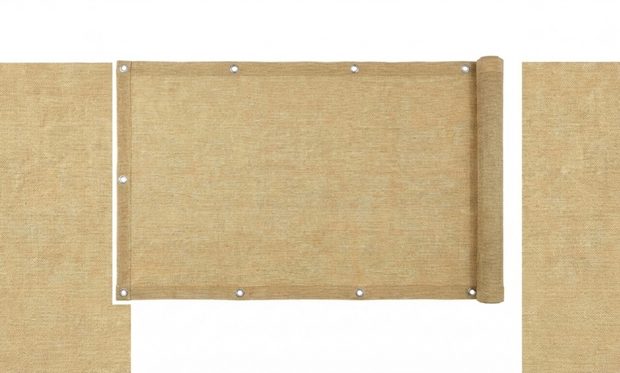 Image 16: Voile d'ombrage résistante au vent avec œillets métalliques