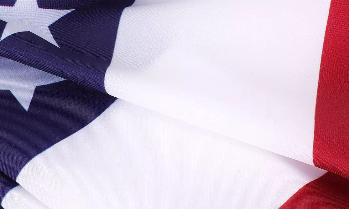 4 Pack American Patriotic Pleated Bunting USA Flag