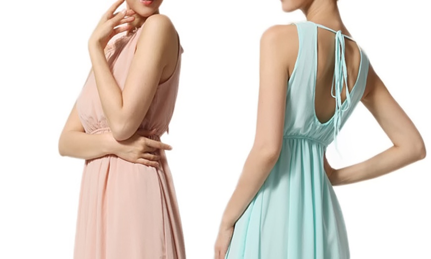 Image 2: Chiffon Maxi Dress