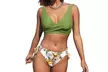 1 ou 2 bikinis col V et taille haute, taille et coloris au choix - Image 6