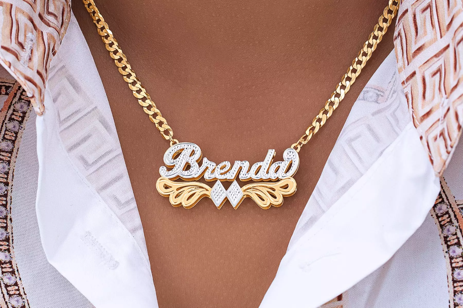 Custom Name Necklace Double Plated (Up to 75% Off)