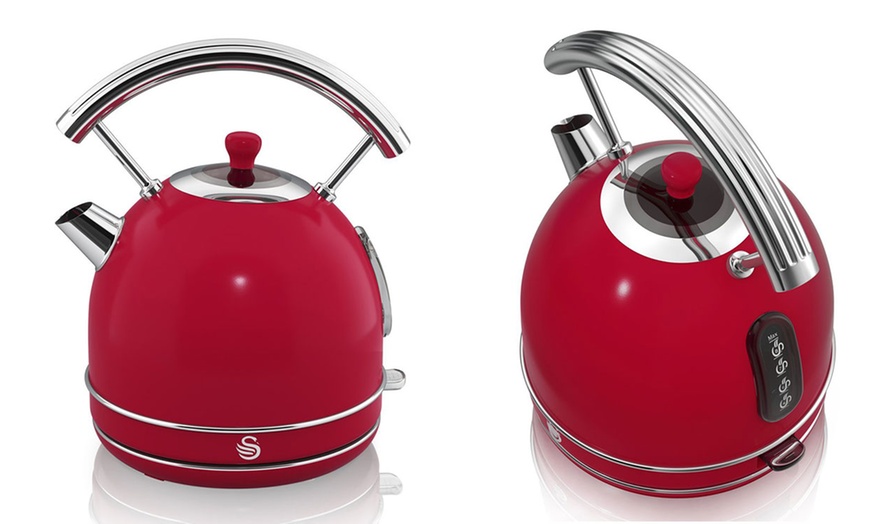 Image 3: Swan Retro 1.7L Dome Kettle 