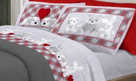 Completo lenzuola Peluche disponibile in 3 misure e 3 colori