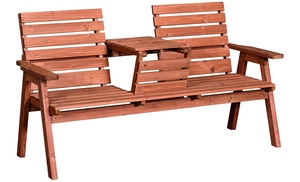 Outsunny Two-Three Seater Convertible Bench