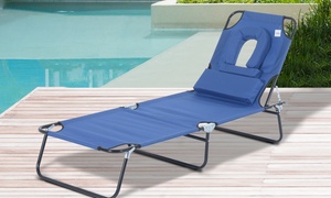 Outsunny Foldable Sun Lounger