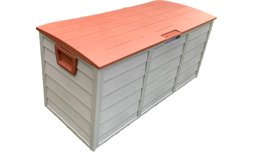 Image 5: 290L Outdoor Storage Box with Wheels
