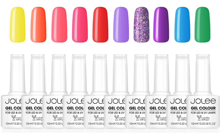 Image 4: Jolee 10-Piece Gel Nail Polish Summer Colour Set 10ml