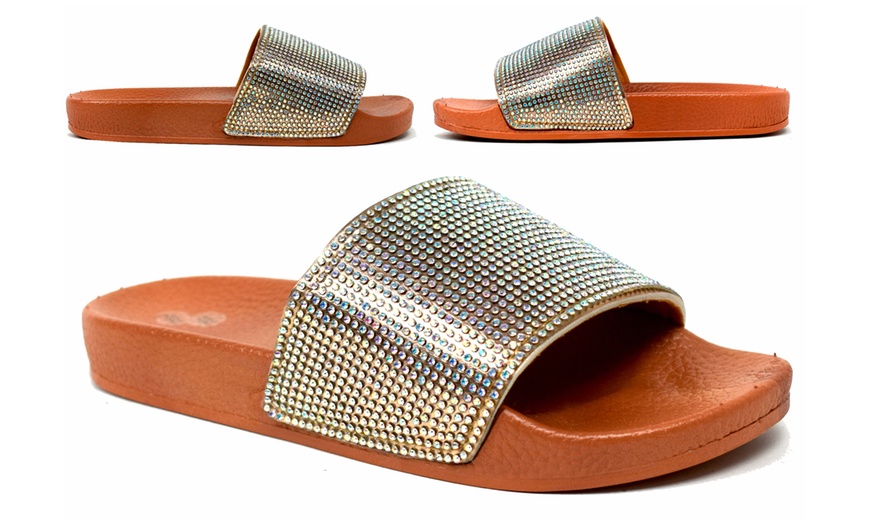 Image 4: Girl's Glitter Sliders