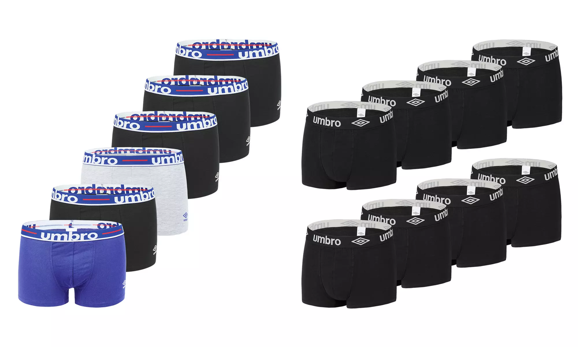 Lot de 6 ou 8 boxers Umbro homme coton - Primary Image