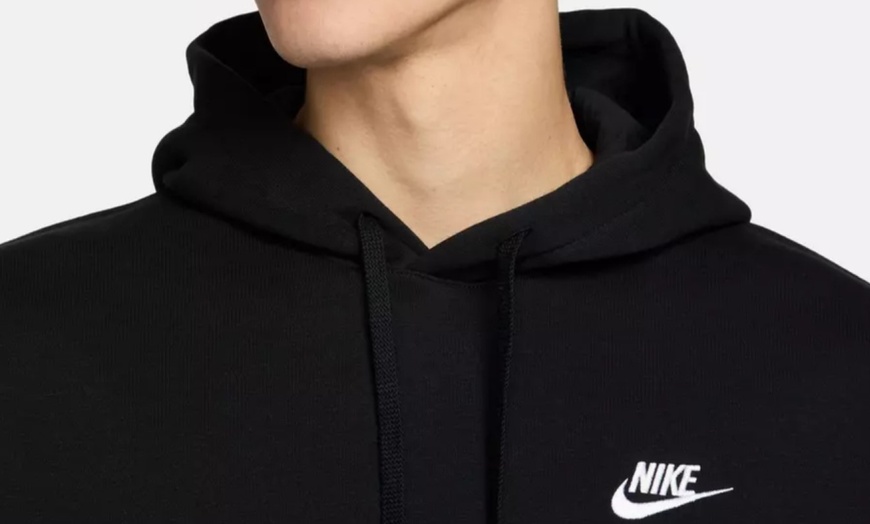 Image 4: Nike Men's Club Embroidered Swoosh Pullover Fleece Full Tracksuit