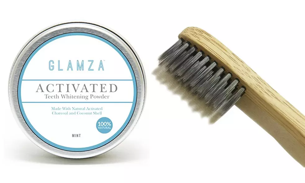 1, 2 ou 3 produits de blanchiment des dents au charbon - brosse à dents biodégradable en bambou, dentifrice et poudre - Second Medium