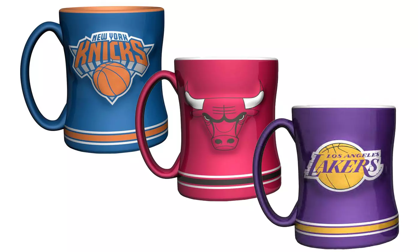Boelter Brands NBA Sculpted Ceramic Relief Mug (2-Pack) - Primary Image