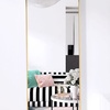 Image 2: Arch Full Length Wall Mirror in Elegant Gold Finish