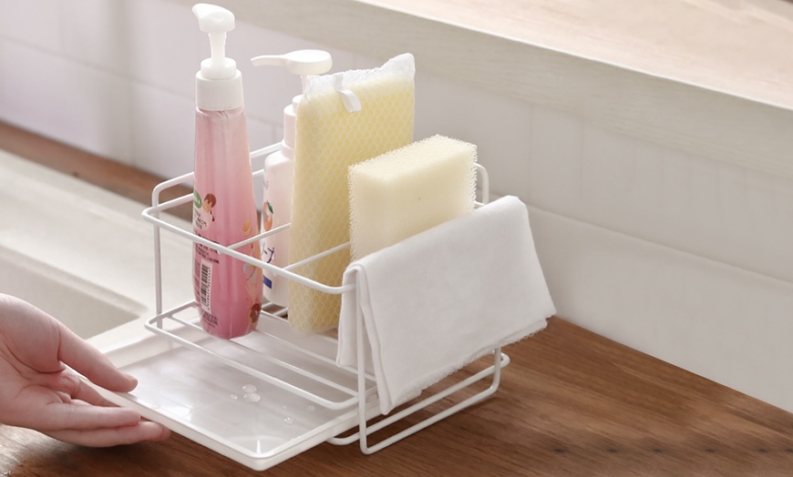 Image 1: Wall-Mounted Kitchen Storage Rack