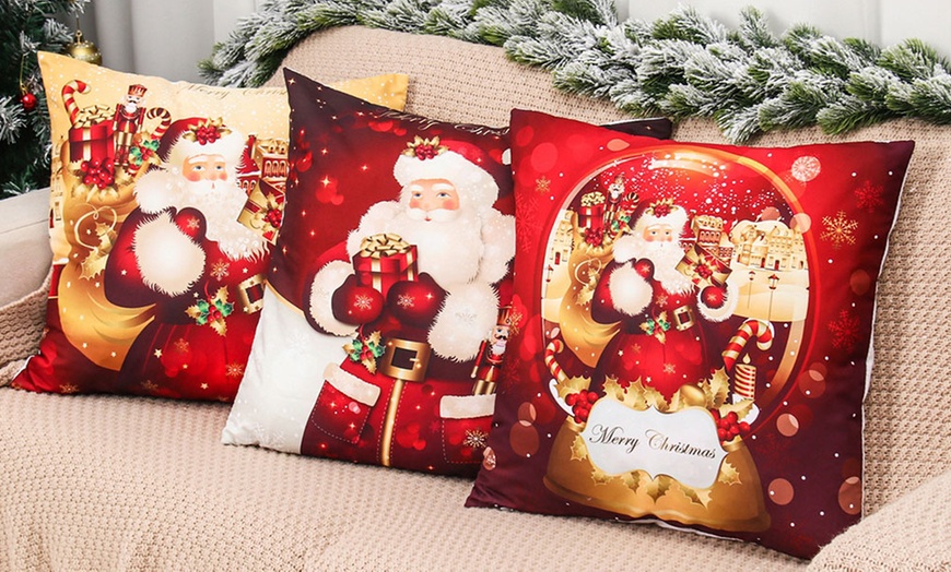 Image 5: One or Two Christmas Decorative Cushion Covers