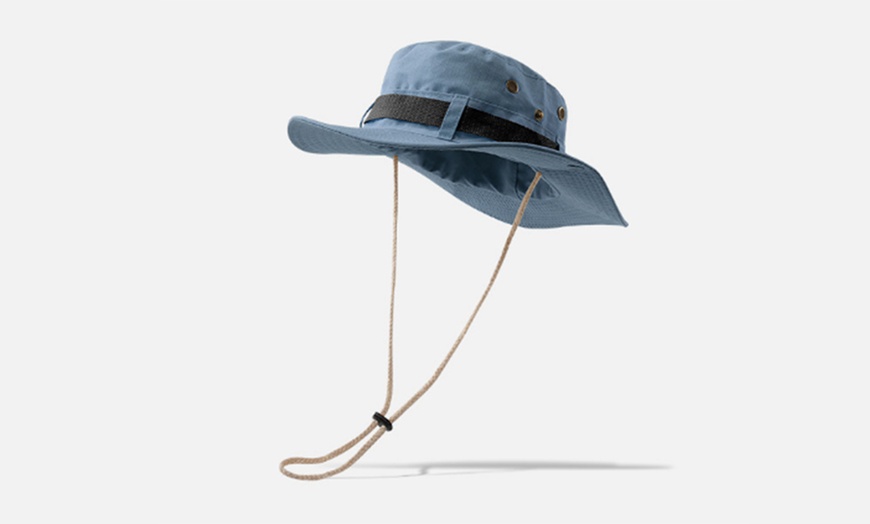 Image 6: Foldable Wide-Brim Fishing Hat