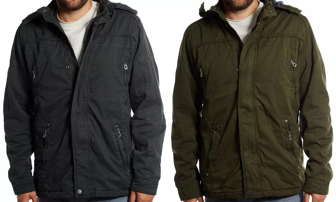 Distortion Men's Cotton Sherpa Lined Jackets (S-2XL) - Primary Image