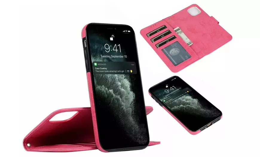Image 19: Etui pour iPhone en suède PU