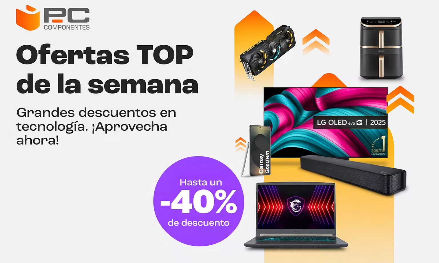 Descuento de 50 € en PcComponentes: portátiles, móviles, juegos y más