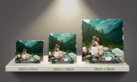 Esclusiva stampa di foto su pietra ardesia offerta da PrinterPix (sconto fino a 78%)