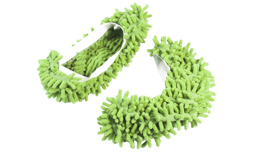 Image 5: Microfiber Washable Mop Slippers