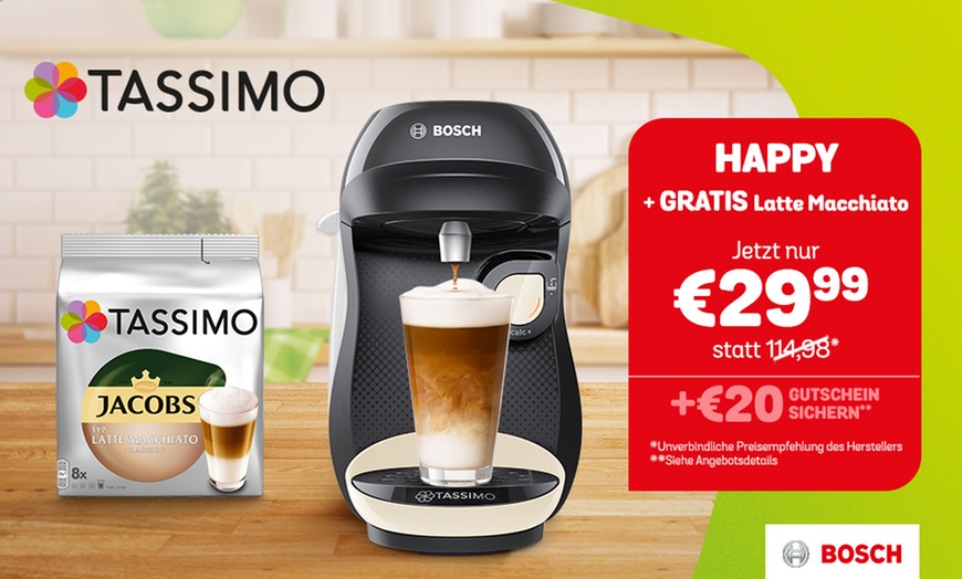 Image 3: TASSIMO HAPPY inkl. Jacobs Latte Macchiato Classico Kapseln 
