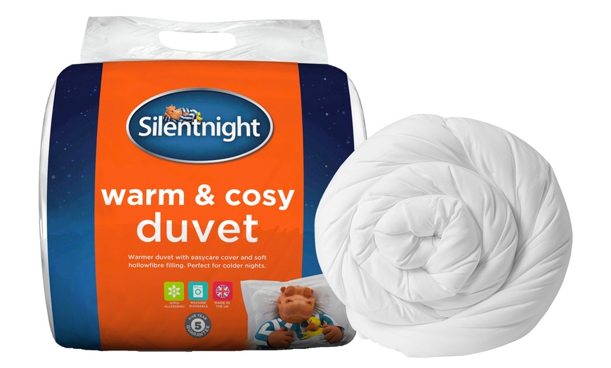 Image 1: Silentnight Warm 15 Tog Duvet