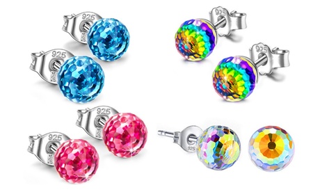 1 o 2 paia di orecchini in argento sterling, disponibili in 4 colori