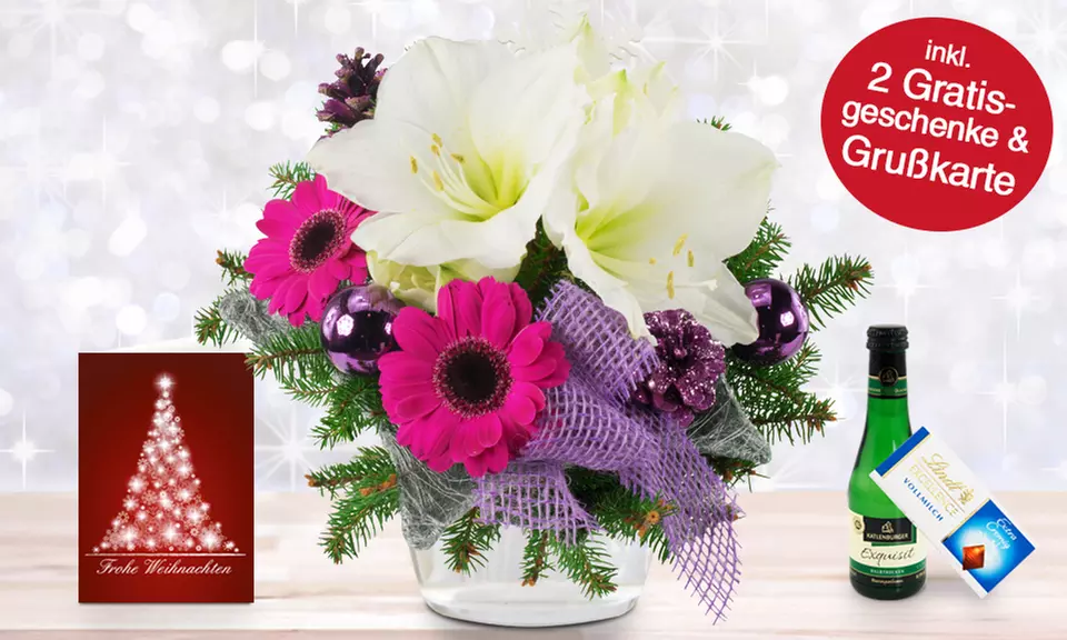 Weihnachtlicher Blumenstrauß
