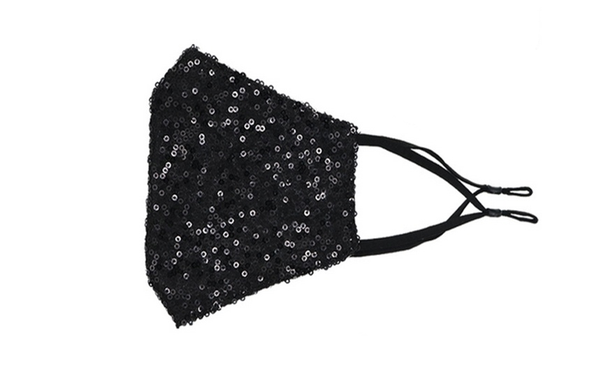 Image 5: Reusable Sequined Face Mask