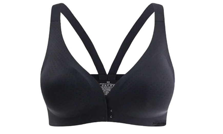 Image 7: Seamless Front Fastening Push Up Bra