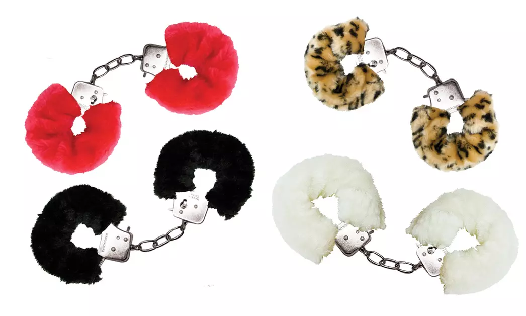 Nasstoys Furry Handcuff and Blindfold Set - Primary Image
