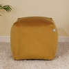 Image 3: rucomfy Velvet Cube Footstool