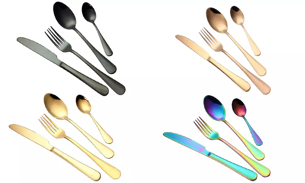 Stainless Steel Colorful Flatware Set (4-Piece) - Primary Image